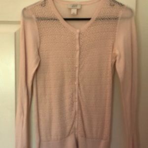 Ann Taylor Loft pink cardigan
